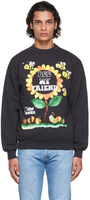 Photo: Online Ceramics Black 'Bee My Friend' Sweatshirt