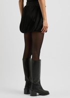 Helmut Lang Bubble Satin Mini Skirt Black