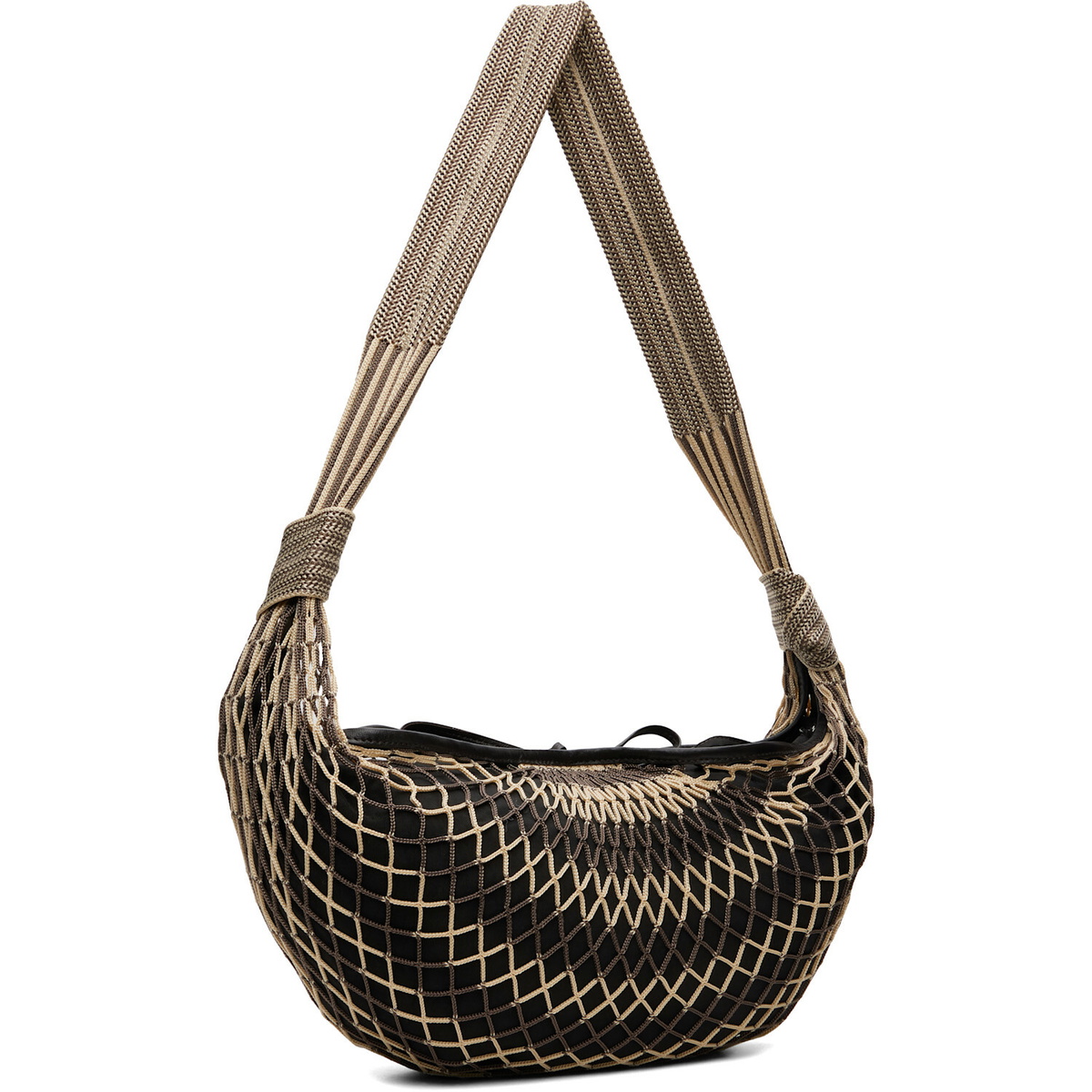 LEMAIRE Beige & Brown Croissant Filt Bag