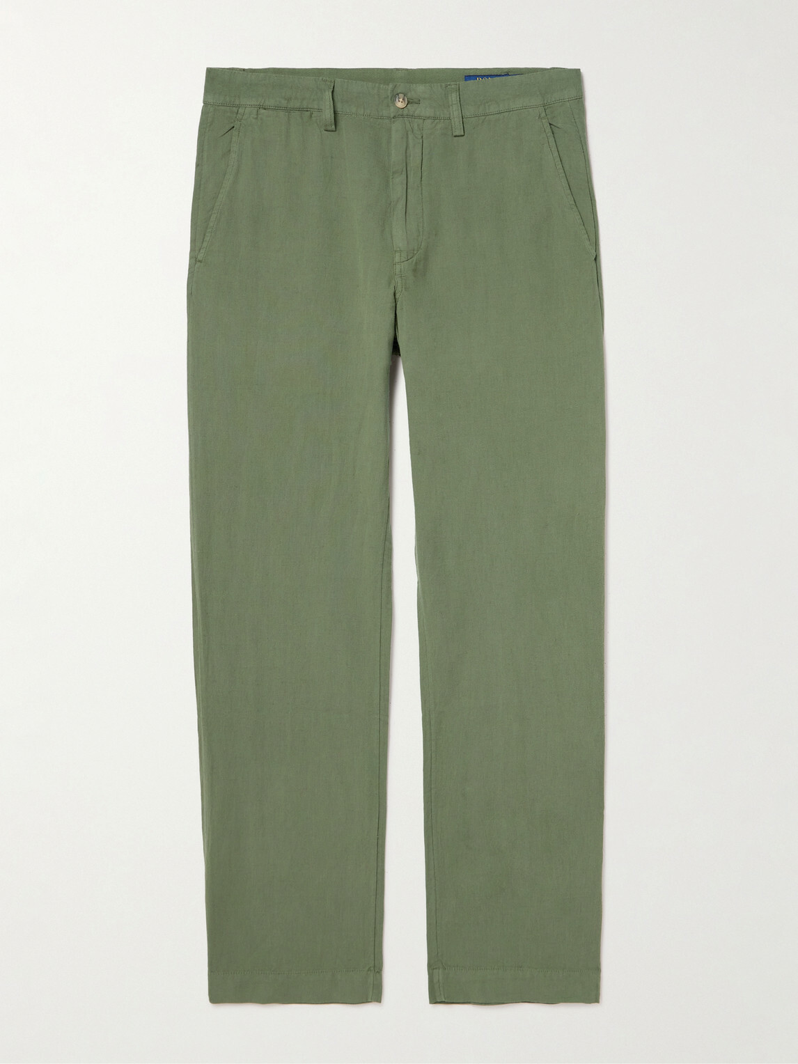 Polo Ralph Lauren - Straight-Leg Linen and Cotton-Blend Trousers - Green