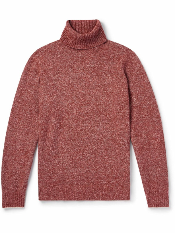 Photo: Brunello Cucinelli - Knitted Rollneck Sweater - Red