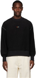 MSGM Black & Multicolor Logo Sweatshirt