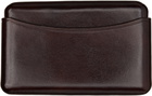 LEMAIRE Brown Molded Card Holder