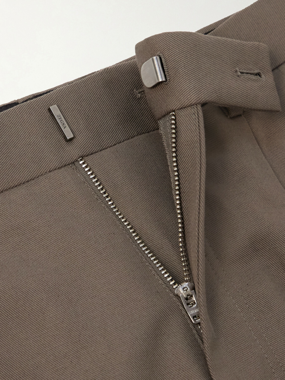 Zegna - Cotton and Linen-Blend Trousers - Green