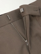 Zegna - Cotton and Linen-Blend Trousers - Green