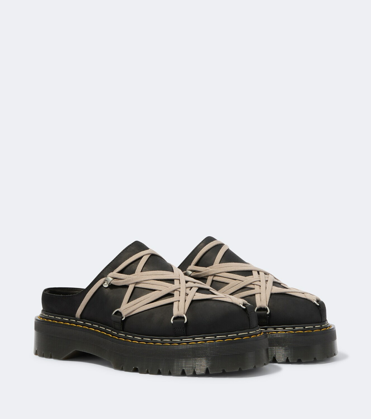 Rick Owens x Dr. Martens Quad leather mules