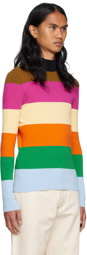 SUNNEI Multicolor Striped Turtleneck