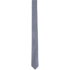 Etro Navy and White Checkered Tie