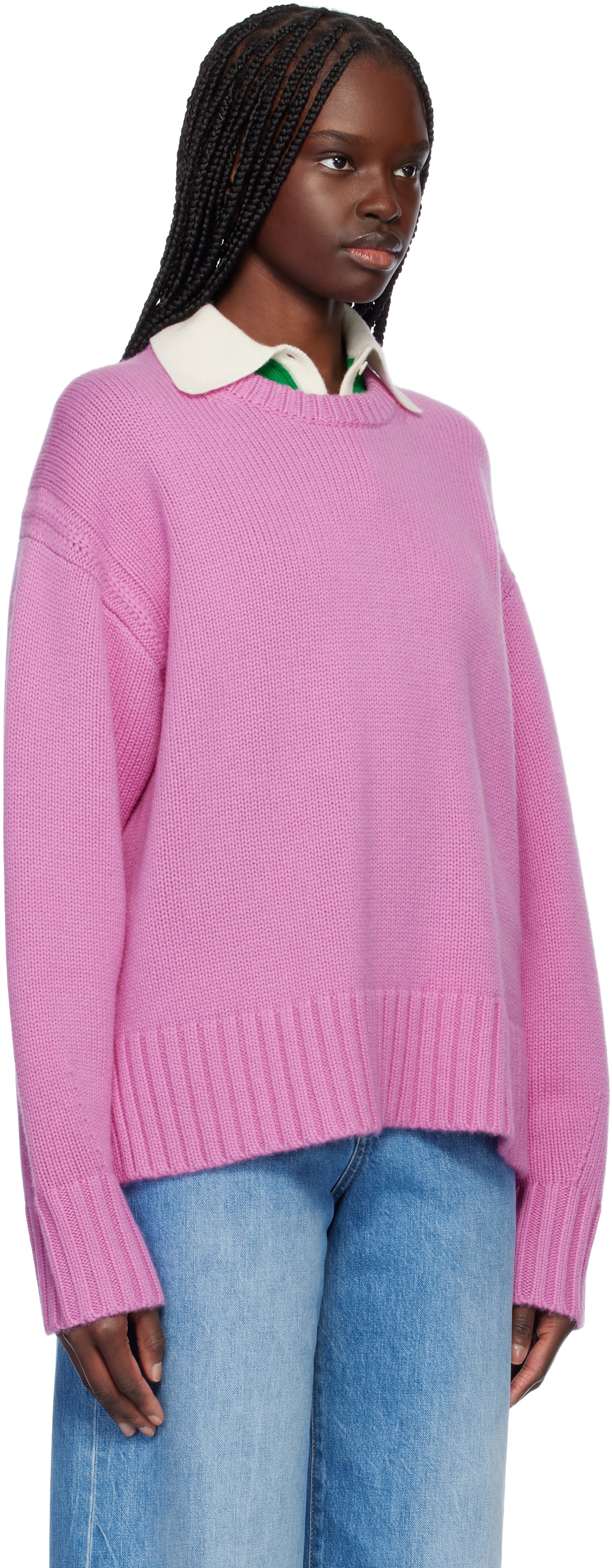 Guest in Residence Purple Cozy Crew Sweater