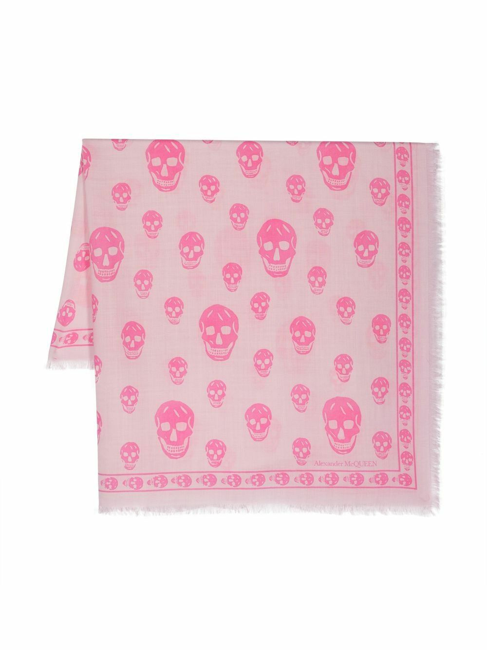 ALEXANDER MCQUEEN - Biker Skull Wool Scarf Alexander McQueen