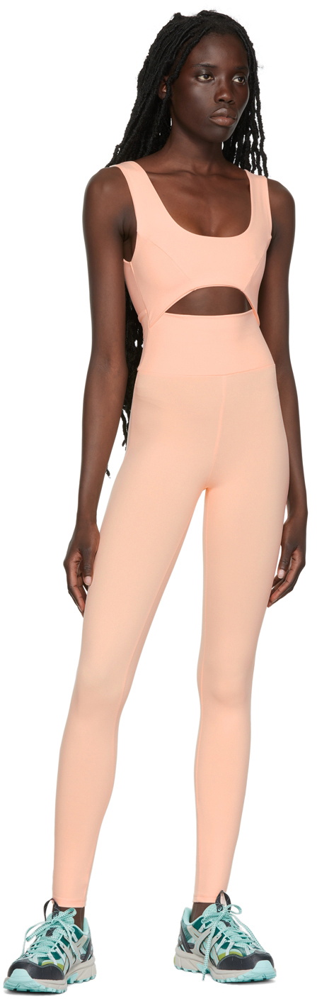 Live the Process Pink Cutout Bodysuit