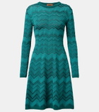 Missoni Zigzag knitted minidress
