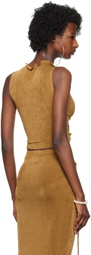 TYRELL SSENSE Exclusive Brown Tank Top