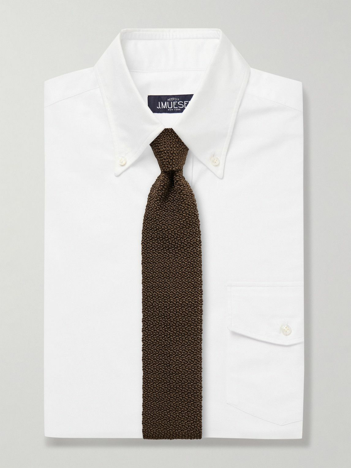 J. Mueser - 6.5cm Knitted Silk Tie