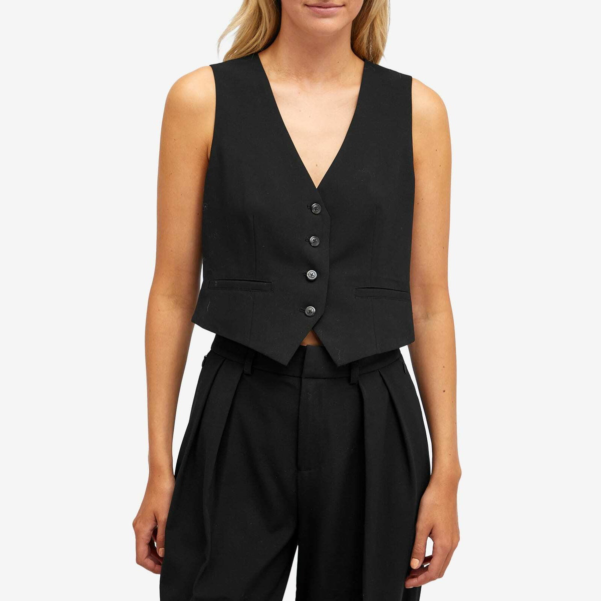Good American Women's Suiting Vest in Black