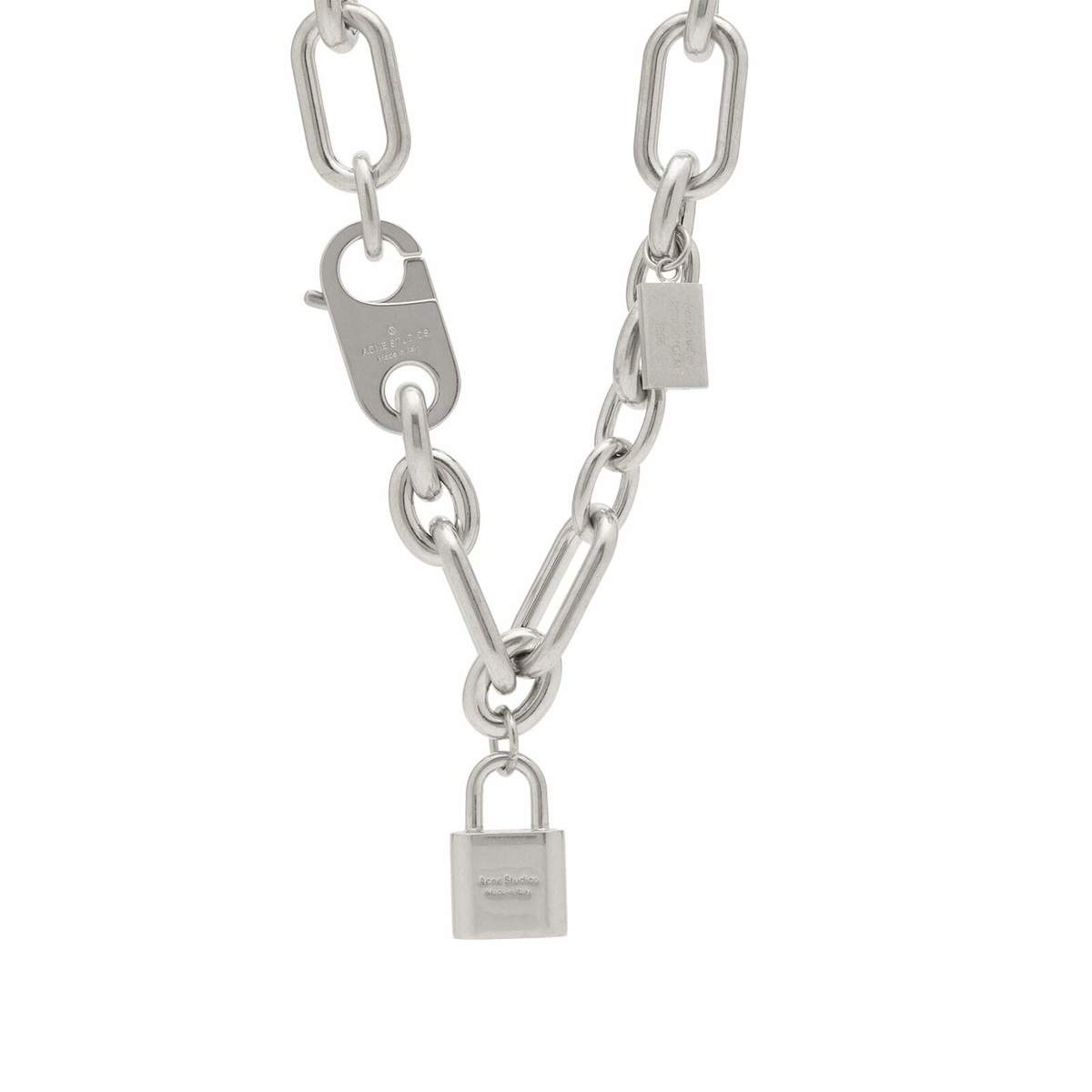 Acne Studios Women's Ainlock Necklace in Vintage Silver 