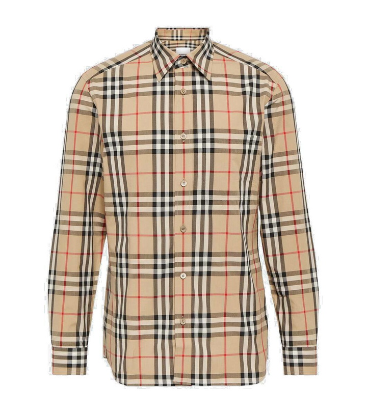 Photo: Burberry Caxton checked cotton shirt