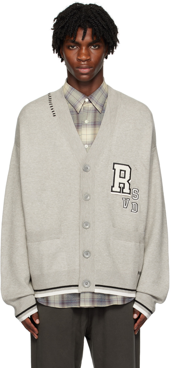 Izzue Gray Badge Cardigan