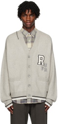 Izzue Gray Badge Cardigan