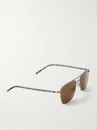 SAINT LAURENT - Squared-Frame Metal Sunglasses