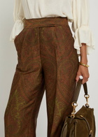 Etro Paisley-jacquard Straight-leg Trousers Multicoloured