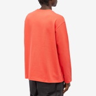 Members of the Rage Men's Long Sleeve Oversized Planet T-Shirt in Infrared