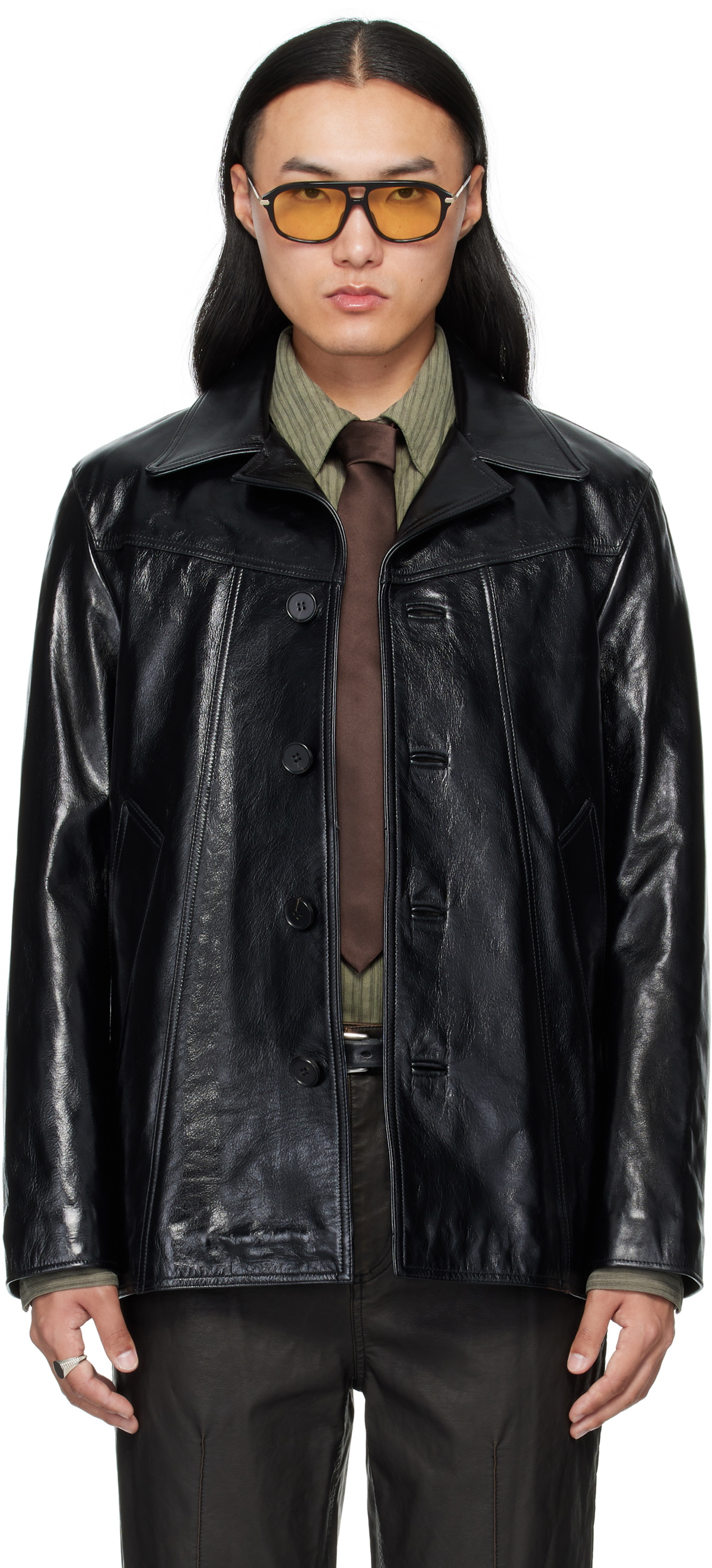 MMIC Black Boulevard Leather Jacket