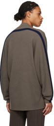 HOMME PLISSÉ ISSEY MIYAKE Khaki Framework Sweater
