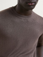 Altea - Linen and Cotton-Blend T-Shirt - Brown