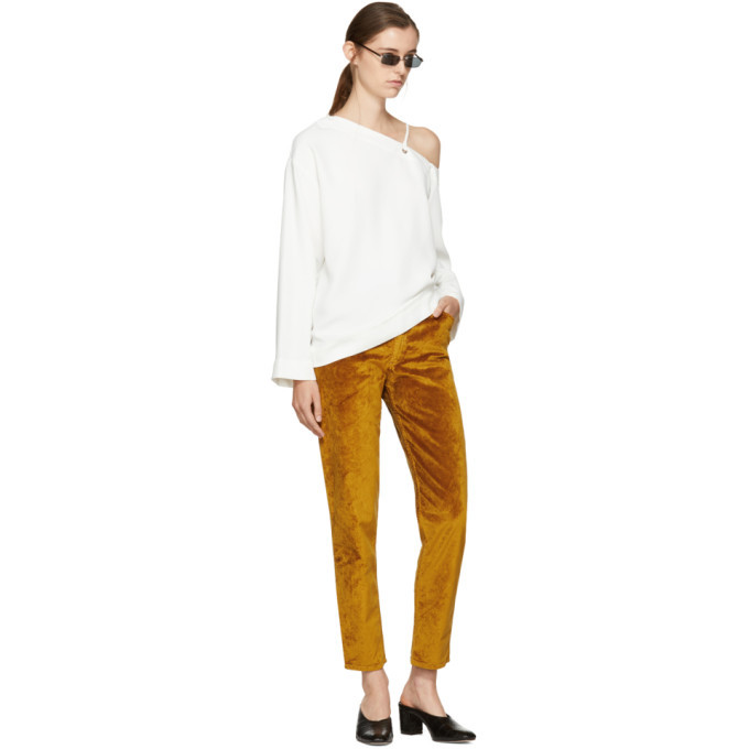 Nomia White Single-Shoulder Blouse