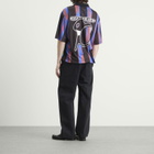 Le Père Men's Sports Jersey in Blue/Black Stripe