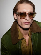 Cutler and Gross - 1432 Square-Frame Acetate Sunglasses - Neutrals