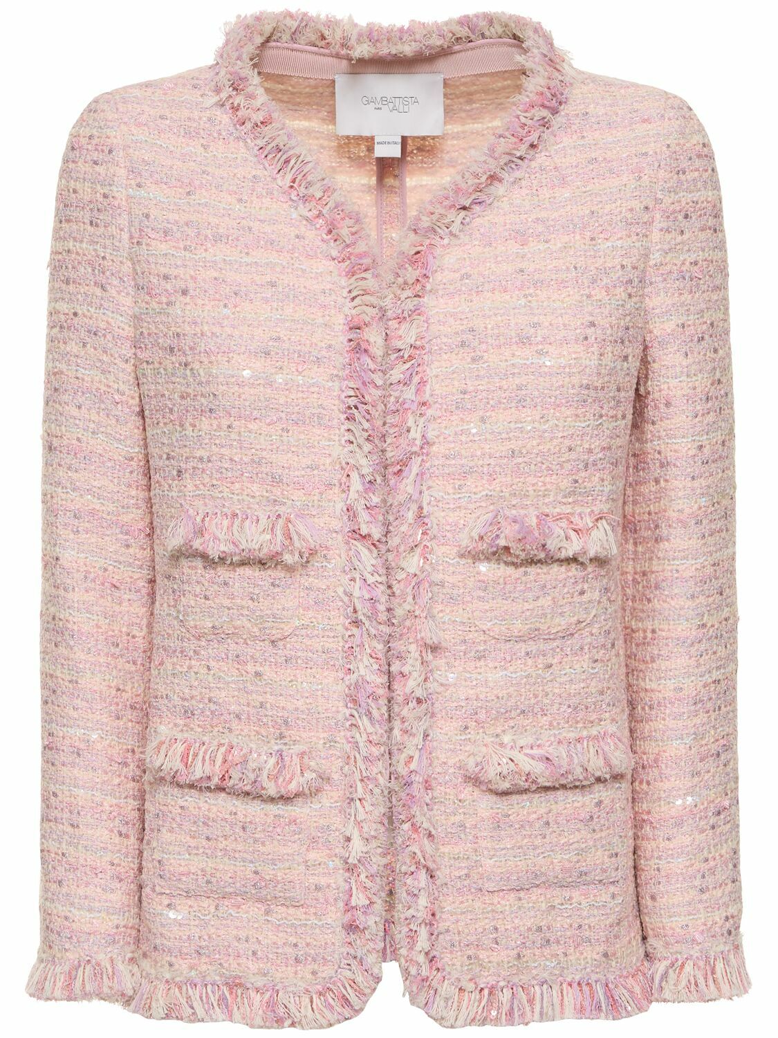 GIAMBATTISTA VALLI - Lurex Bouclé Single Breasted Jacket Giambattista Valli