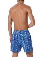 MC2 Saint Barth Comfort Light Classic Stretch Swim Shorts With Fishes Print