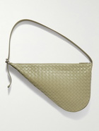 Bottega Veneta - Virgule Intrecciato Leather Messenger Bag - Green