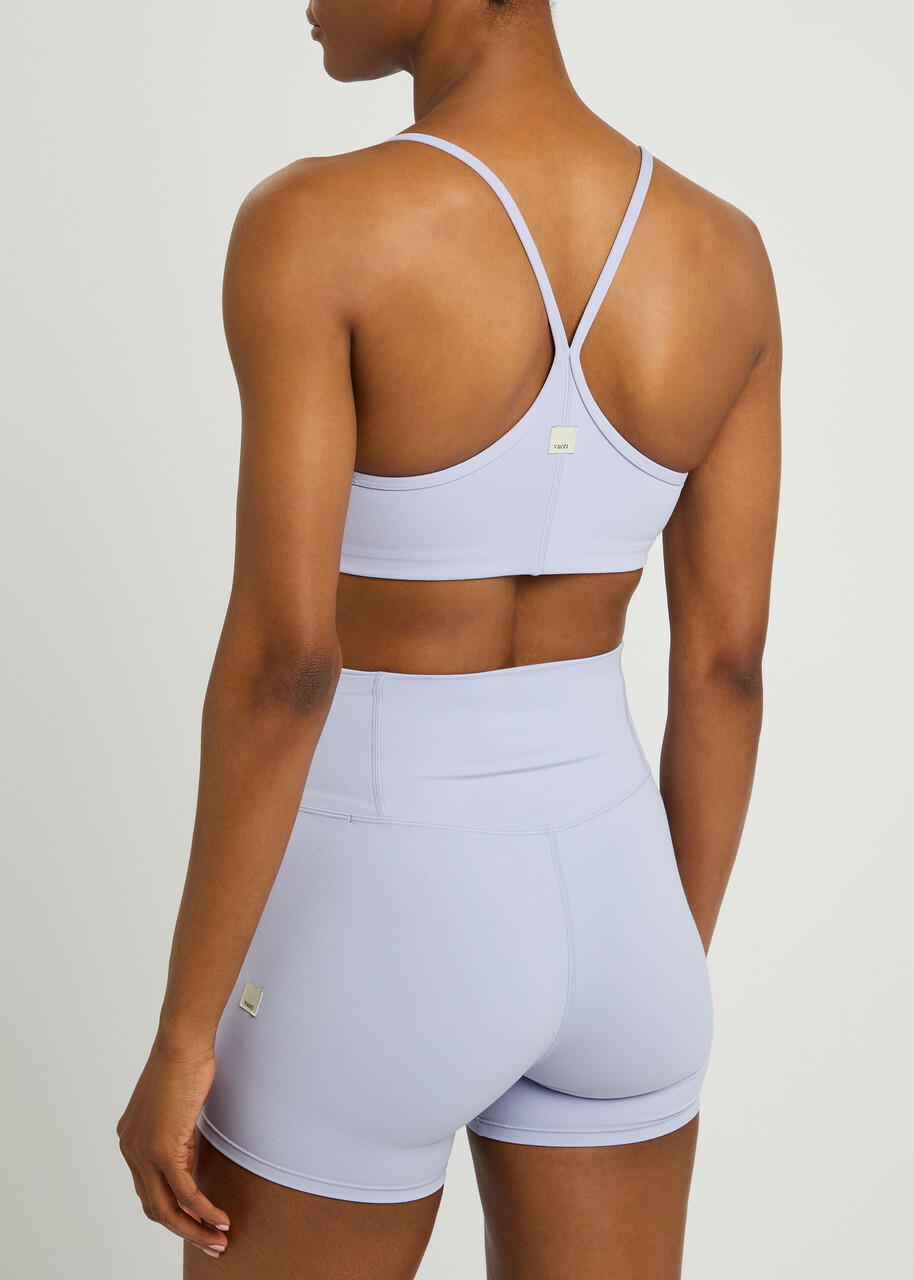 Vuori All The Feels Stretch-nylon Soft-cup bra Light Purple