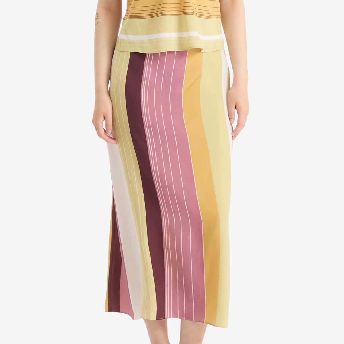 SIR. Women's Fontana Skirt in Elisa Stripe