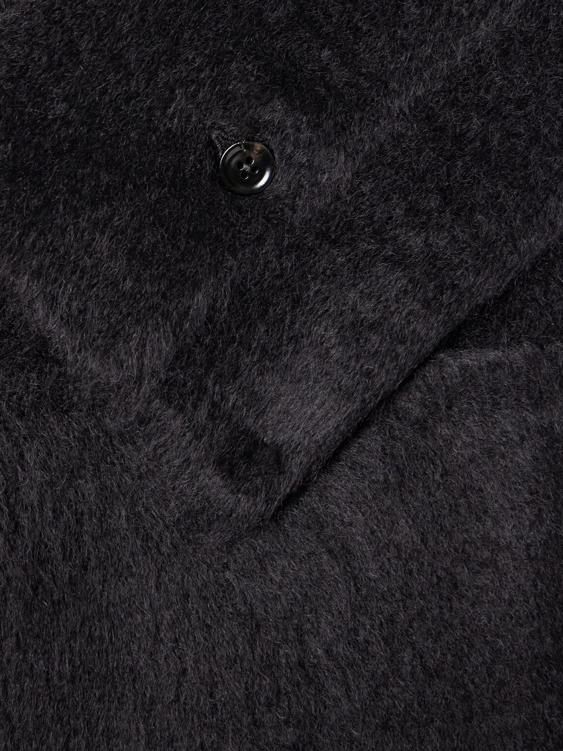 TOM FORD - Double-Breasted Brushed Cashmere, Mohair and Silk-Blend Knitted Blazer - Black
