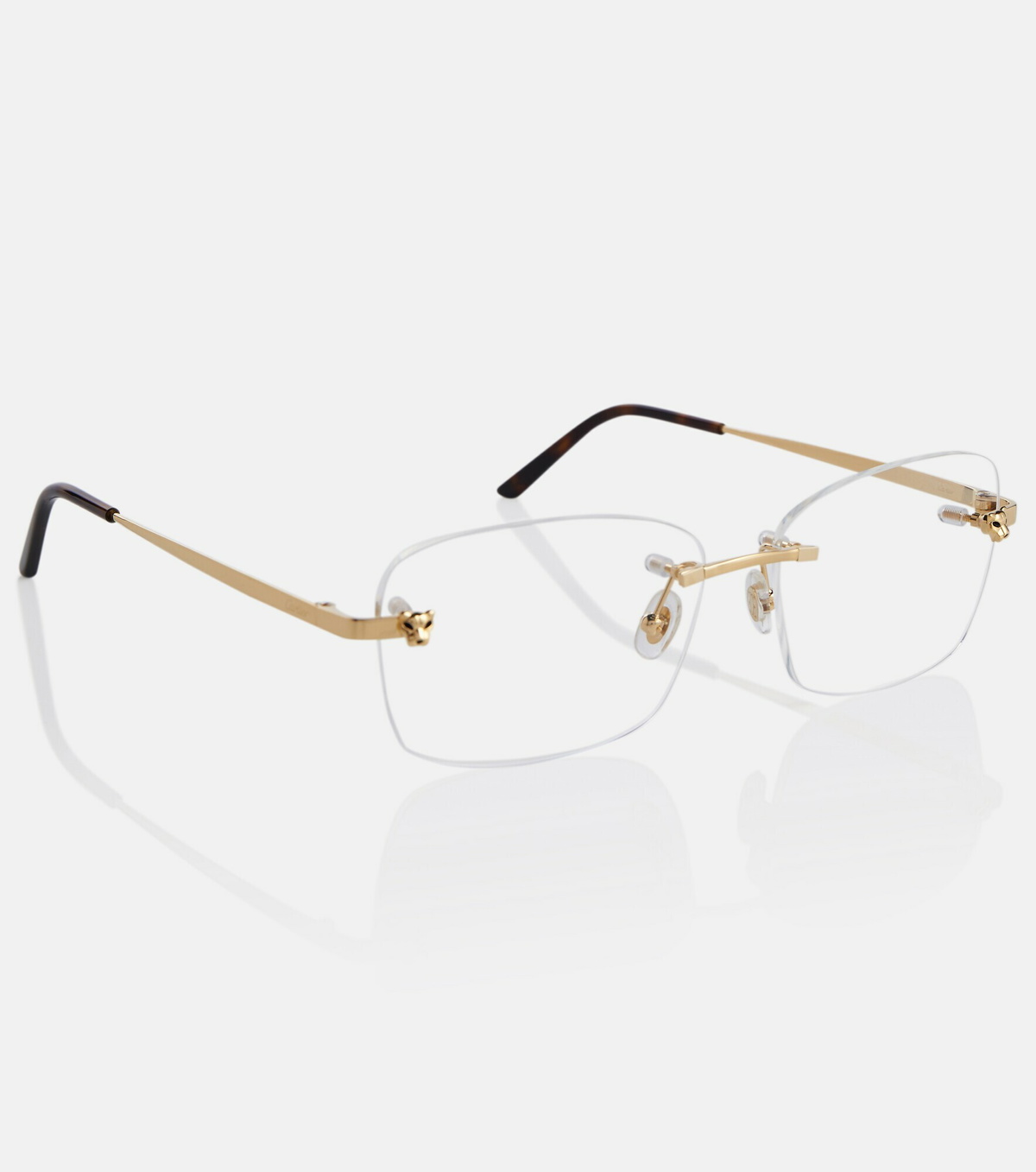 Cartier Eyewear Collection - Panthère de Cartier rectangular glasses