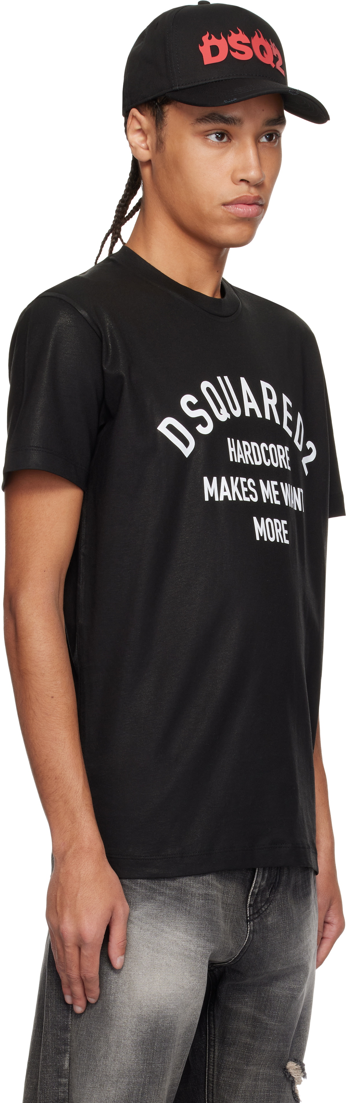 未使用 DSquared2 Cool Fit T-Shirt XL Dsquared2 Black Cool Fit T-shirt Dsquared2