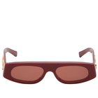 Gucci Women's Eyewear GG1771S Sunglasses in Burgundy/Brown 