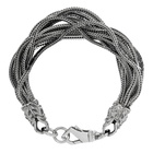 Emanuele Bicocchi Silver Multi Strand Bracelet