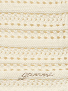 GANNI Cotton Pointelle Cardigan