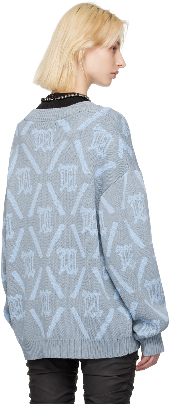MISBHV Blue Argyle Sweater