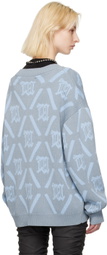 MISBHV Blue Argyle Sweater