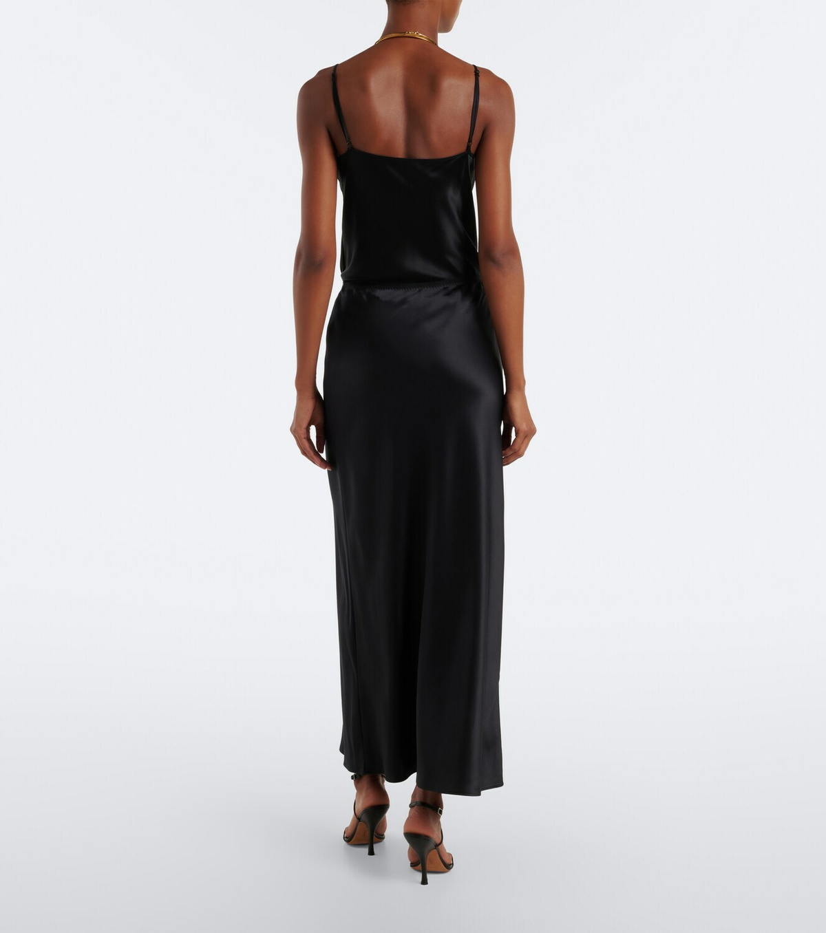 Joseph Isaak silk satin maxi skirt