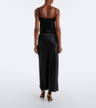 Joseph Isaak silk satin maxi skirt