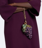 Judith Leiber Couture Grapes Concord embellished clutch