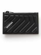 Balenciaga - Logo-Print Embossed Full-Grain Leather Cardholder