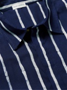 Post-Imperial - Lagos Striped Cotton Shirt - Blue
